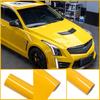 Heldere Glanzende Donkergele PET Wrap Vinyl Folie Auto Gehele Body Decal Kleur DIY Beschermende Sticker Cover Auto Tuning Accessoires