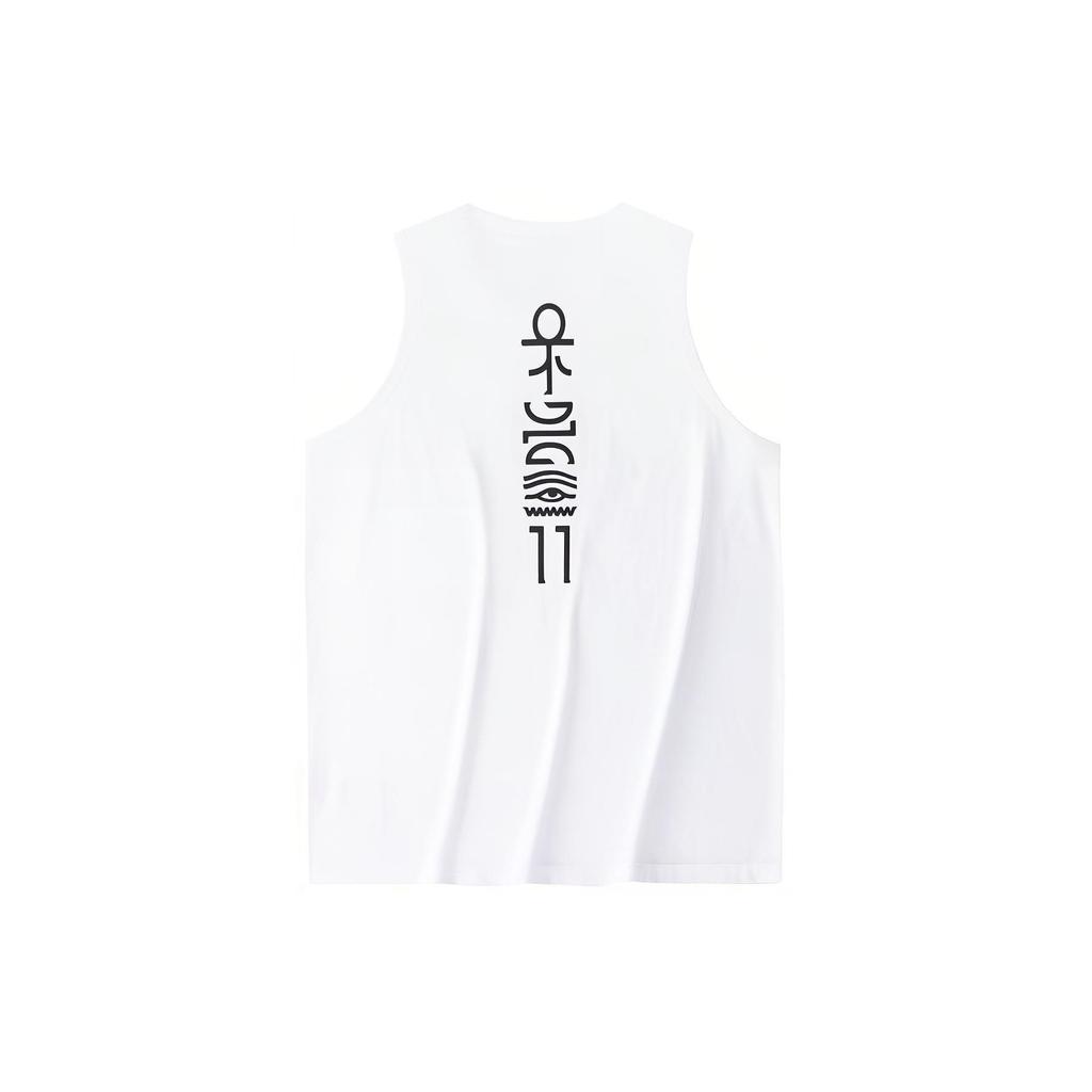Anta Kyrie Letter Print Round Neck Pullover Comfortable Versatile Breathable Sleeveless Vest Unisex Vests White 172421118-1