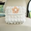 Puff Grid Car Seat Back Tissue Holder