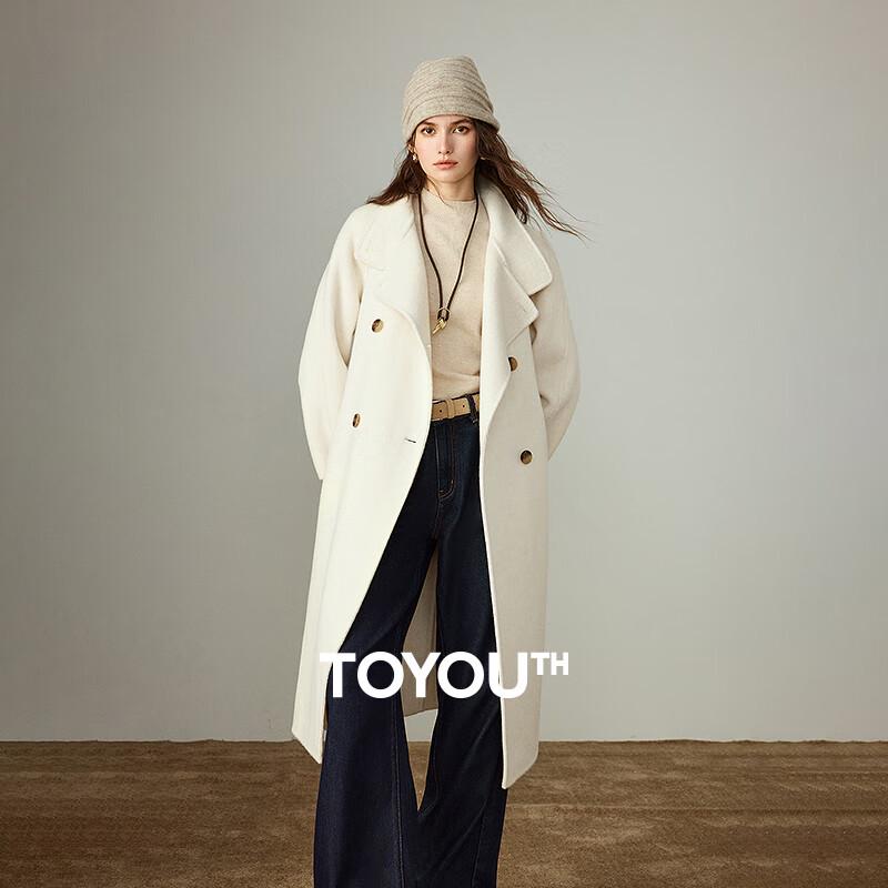 

Chuyu Women s 100% Merino Wool Double-Faced Long Coat S