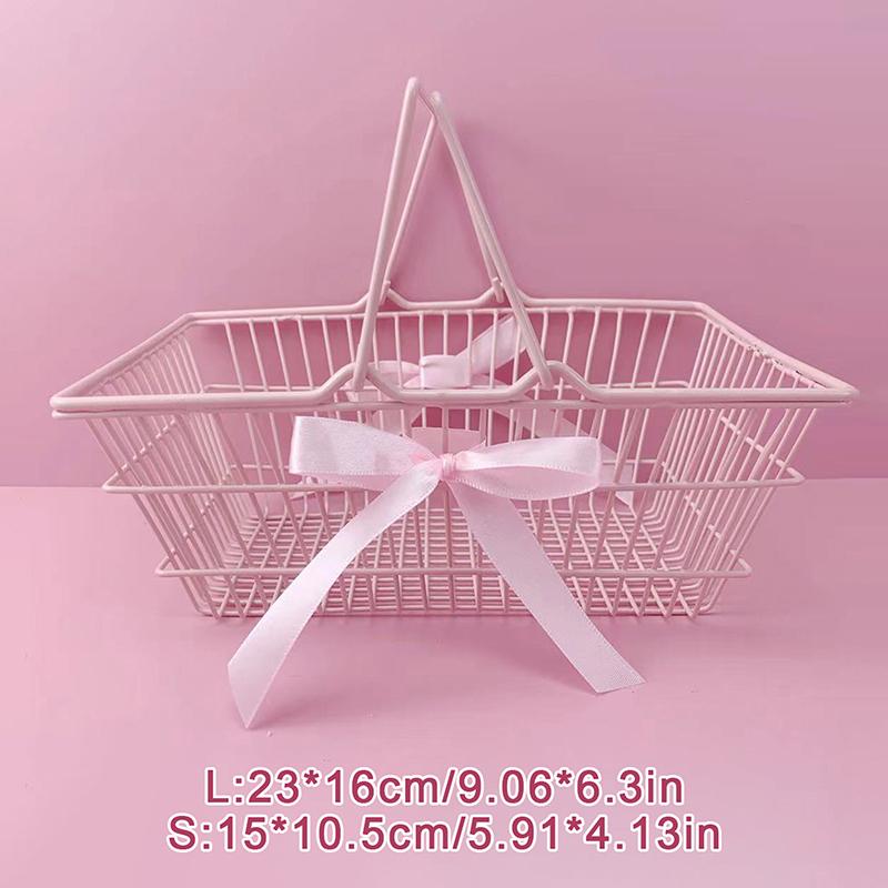 Mini úložný košík Stolní úklid Kosmetika Úložný prostor na šperky Pro dívčí kolej Stolní organizační nádoba Košíky