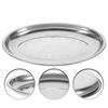 Plate Skillet Practical Pastry Snack Restaurant Stainless Steel Oval Child Serving Tray