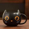 Thermochromic Ceramic Creative Cute Halloween Decoration Tea Cup Black Cat Coffee Mug Drinkware