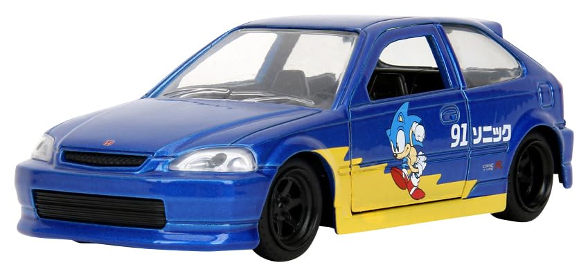 Kyosho Jada Toys HOLLYWOOD RIDES Series 1997 Honda Civic Type R Blue Finished Model JADA35482 1/32 (Sonic)