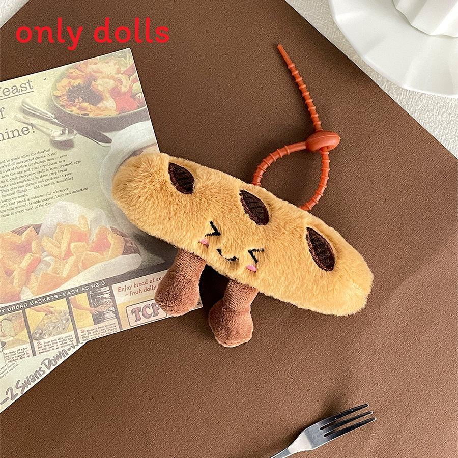 

Croissant And Baguette Plush Pendant With Cute Baguette And Croissant Keychain For Kids And Teens CheekyBread