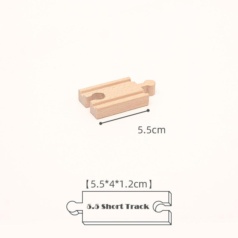 New Kinds Wooden Track Parts Beech Wooden Railway Train Track Toys Accessories Fit All Brands Wood Tracks Toys for Kids Gifts