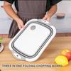 Collapsible Cutting Board Multifunction Folding Fruit Washing Basket Space-Saving Portable Basins Outdoor Camping Kitchen Tool