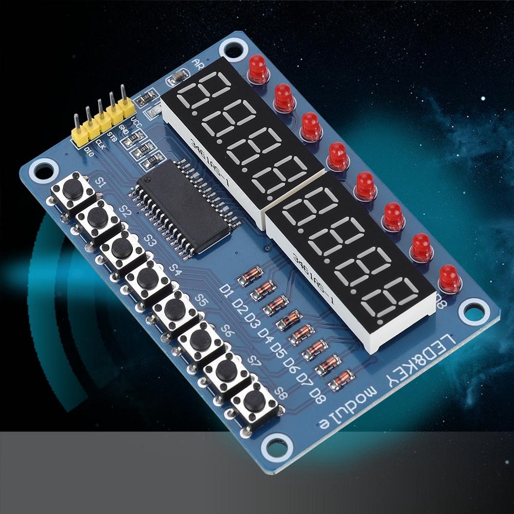New 8 Bit Digital LED Key Digital Tube TM1638 Display Module For Arduino AVR Authentic