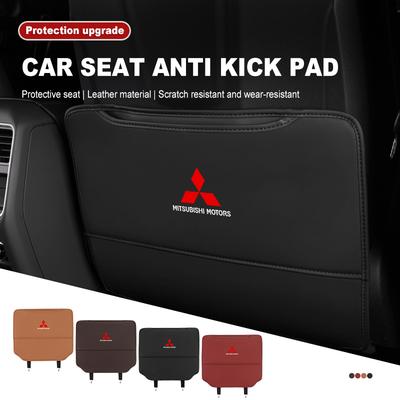 For Leather Car Seat Backrest Protection Anti-kick Mat Accessories Outlander Lancer Cross Colt Xpander Mirage Attrage