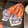 Classic Cashew Nut Simulation Silk Printing Silk Scarf Square Scarf High-end Shawl Sunscreen Neck Small Square Scarf Headscarf Women