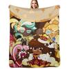 Christmas In Cookie Run Kingdom Throw Blanket Easy Care Comfortable Blanket for Couch