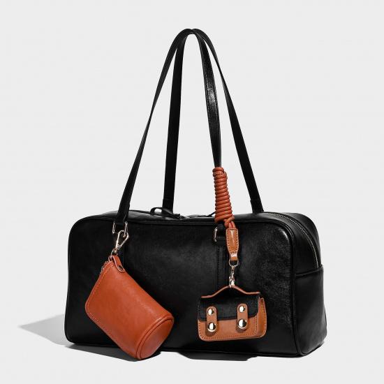 

Высококлассная ручная сумка Boston для женщин 2025 Новая зимняя большая вместимость для поездок на работу Наплечная сумка под мышку чёрный