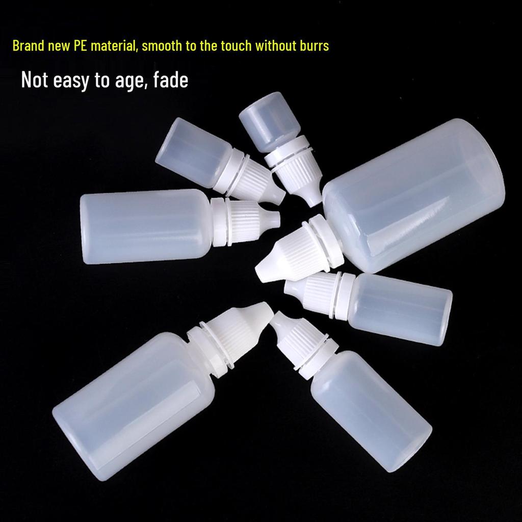 Göz Damlası İçin Beyaz Plastik Sıkılabilir Damlalıklı Şişe - 5/10/15/20/30ml Boyutları Mevcuttur