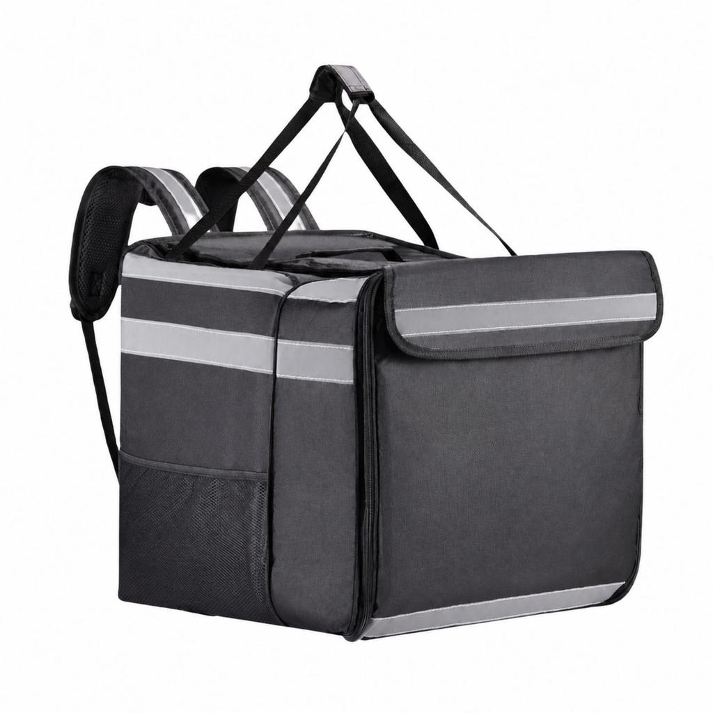 Food Delivery Bag Collapsible Insulated Backpack with Dividers Takeout