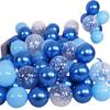 20 Pcs Pearl Blue Thick Transparent Starry Sky Latex Balloon Set for Birthdays Weddings Graduation Helium Ballons Decoration