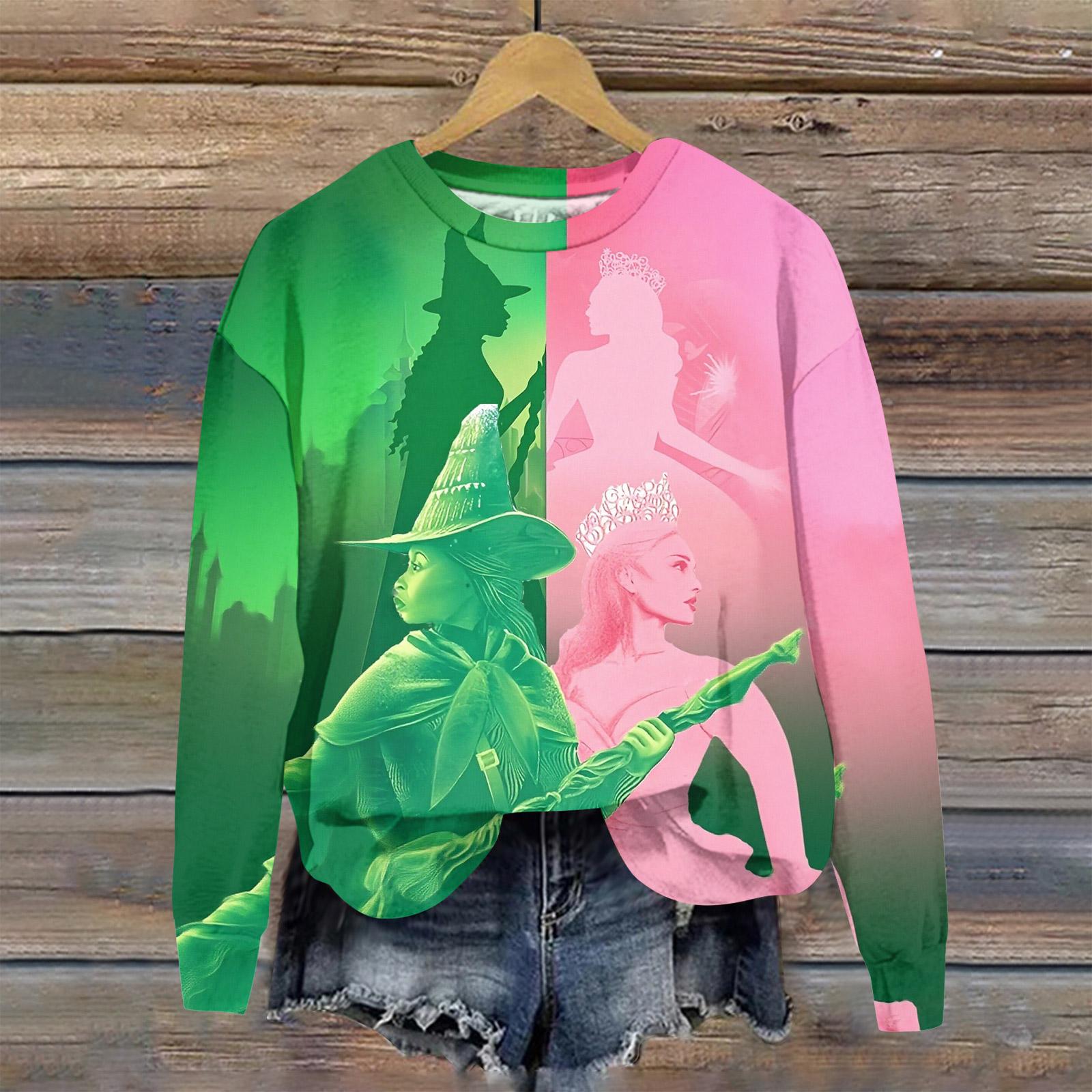 

Women s Loose Comfortable Casual Fashionable Character Printing Round Neck Long Sleeved Sweatshirt L