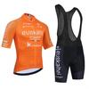 2026 Manica Corta Uomo Estate Arancione Completo da Ciclismo Strada di Montagna Bici da Corsa Traspirante Asciugatura Rapida Top da Ciclismo