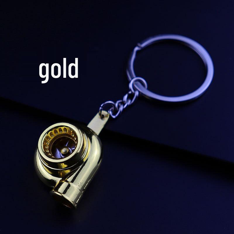 Creative Turbocharger Keychain: Metal Turbo Keychain Pendant for Car Enthusiasts