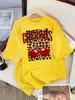 Leopard Cherry Creative Design Womens Tee Shirts Cotton Casual T Shirt Summer O-Neck Streetwear Soft Oversized Short Sleeve