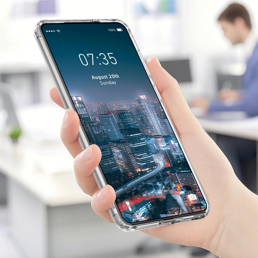 For Samsung Galaxy S25 Edge Clear Phone Case Compatible with MagSafe TPU+Acrylic Back Cover