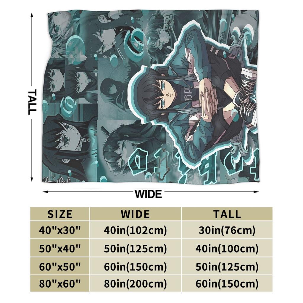 Tokitou Muichiro Super Warm Blanket Camping Plush Throw Blanket Fluffy Couch Bed Flannel Bedspread Sofa Bed Cover
