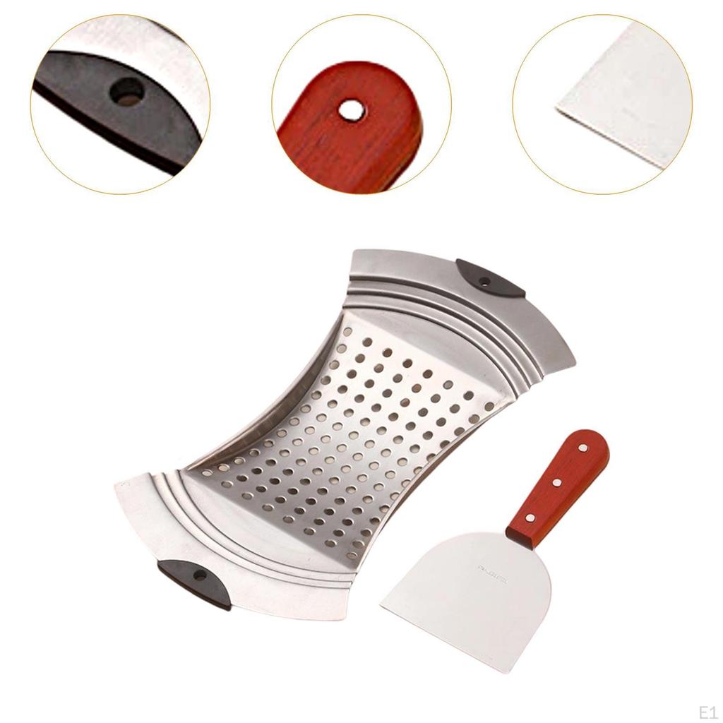 Pasta Hopper Tool Spaetzle Plane with Pastry Scraping Practical Rust Resistant Dumpling Press