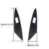 Carbon Fiber Interior Rear Door Control Cover Trim For Toyota Camry 2007-11