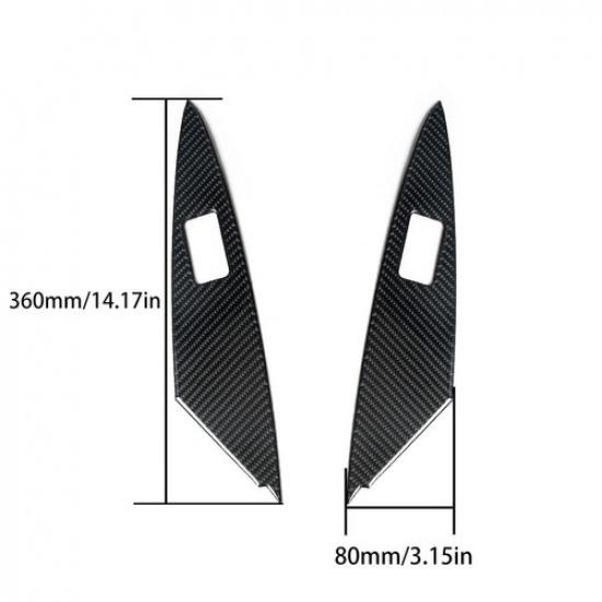 Carbon Fiber Interior Rear Door Control Cover Trim For Toyota Camry 2007-11