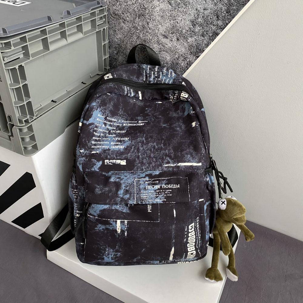 

Рюкзак Светоотражающий тканевый рюкзак Простая школьная сумка Модный дорожный рюкзак