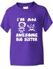 Funny Kids T-Shirt Great Birthday Gift Big Sister Age 1-13Will Open In New Window or Tab