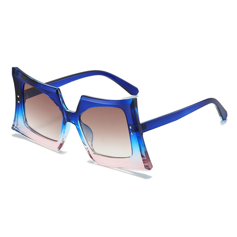 Trendy Butterfly Sunglasses for Women Men Bold Square Frames Hip Hop Style Unique Fashion Shades