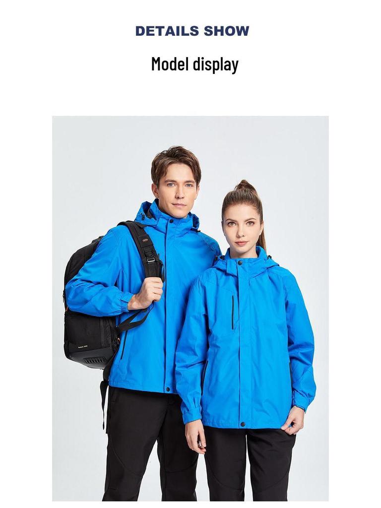 Waterproof Hooded Windproof Sport Windbreaker for Running & Mountaineering