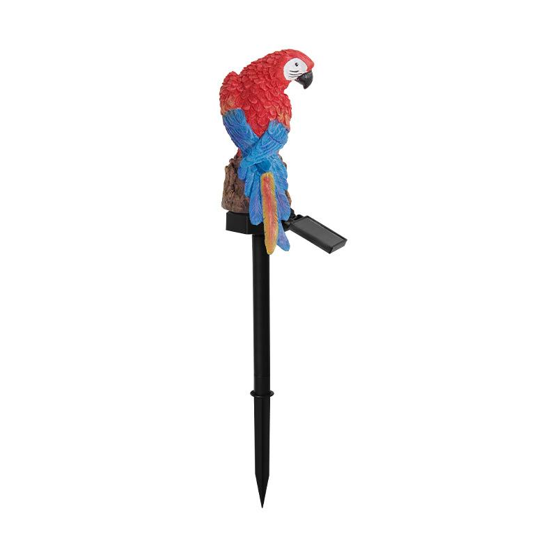 1Pc Solar Floor Plug Light Resin Parrot Lawn Light, Garden Decoration Night Light Outdoor Landscape Light Luminous Led