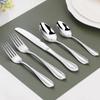 2026 Stylish Stainless Steel Cutlery Set: Thickened Steak Knife, Fork, and Dessert Spoon for Hotels and Western Restaurants