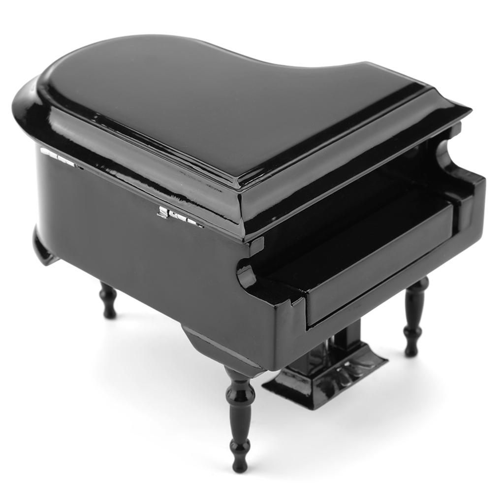 Exquisite Wooden Mini Piano Model Display Decoration Home Coffee House Ornament