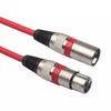 Audio Cable Shielded Anti-interference 100/180cm 3Pin XLR Male to Female Microphone AUX Cord for Mixer