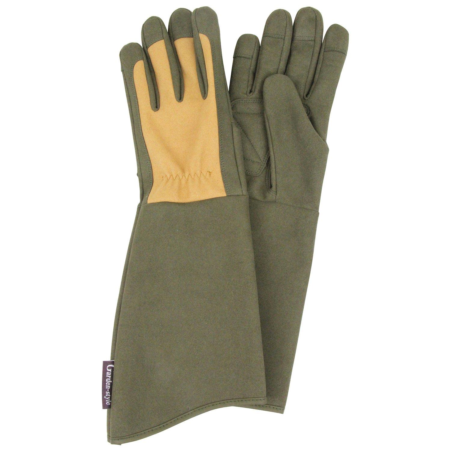 

Long gloves for gardening that are resistant to thorns L Safety-3 STS-L