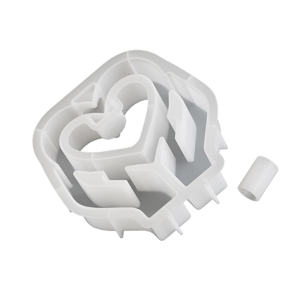 Květináč Váza Formy Navrhování Rozkošných Hydroponických Rostlinných Displejů se Srdcem Silikonové Formy na Květináče Silikonová Textura