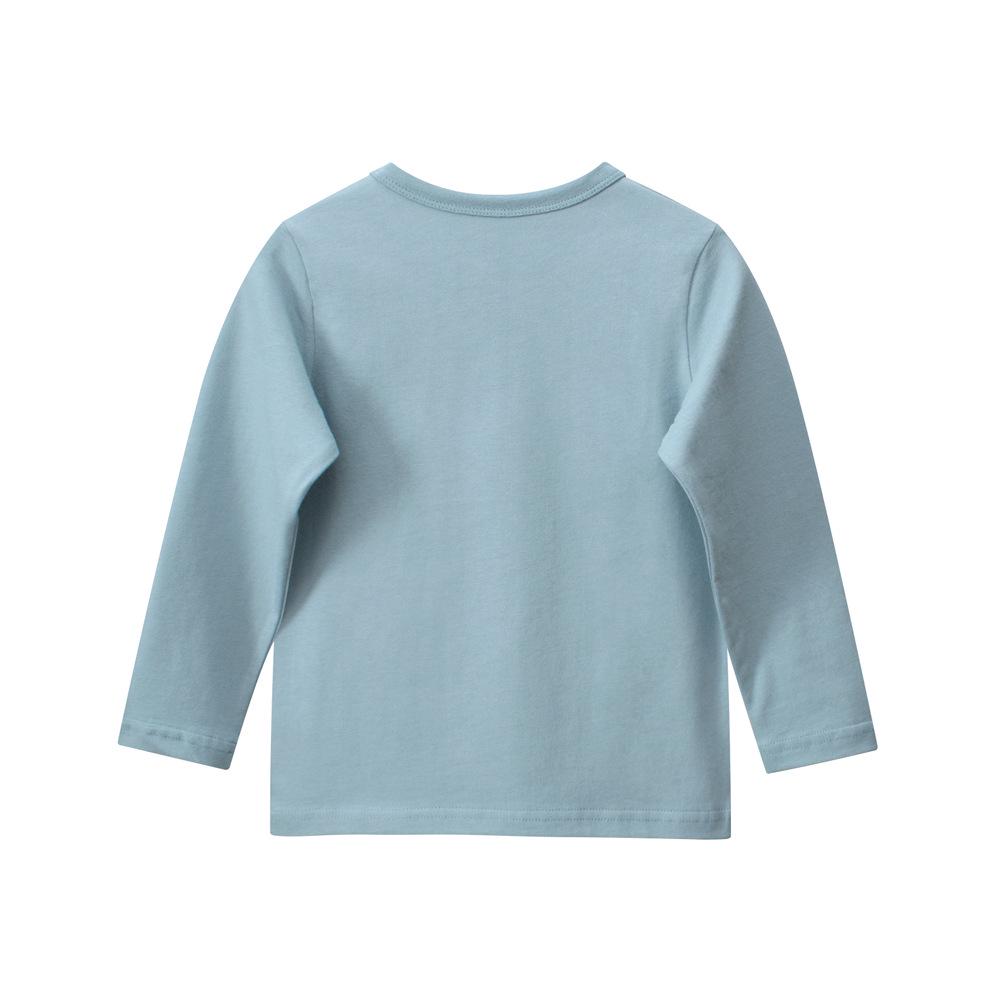 27Kids Korean Style Cartoon Dinosaur Long Sleeve T-Shirt for Boys - Children's Base Layer Baby Clothes