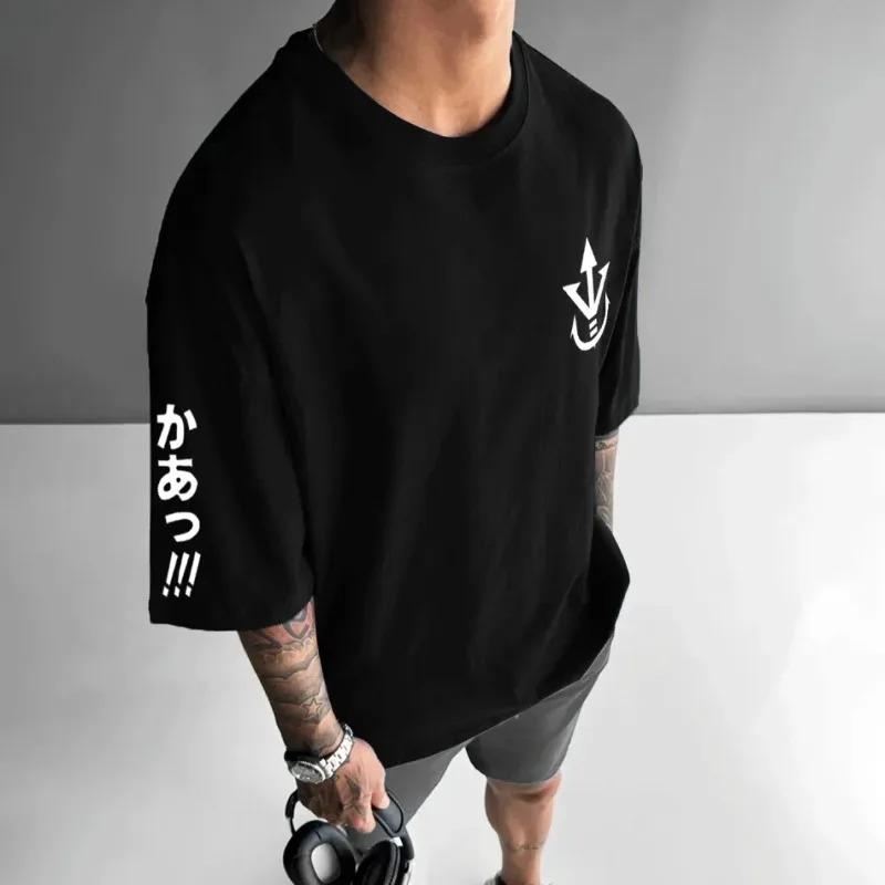 2026 Dragon Ball  Unisex T-Shirt Vegeta Japanese Anime Summer Boy Short Sleeve Niche Loose Street Clothing Hip Hop Streetwear Oversized Tshirt