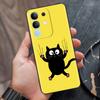 For Vivo Y29 4G Black Back Cover Fashion Flower Butterfly Painting Case Soft TPU Silicone Fundas For  Vivo Y29 4G Protect Cover