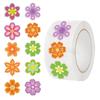 500 Pieces/roll Roll Sticker Tape Danish Flower Sticker Handbook Material Decorative Envelope Seal Sticker