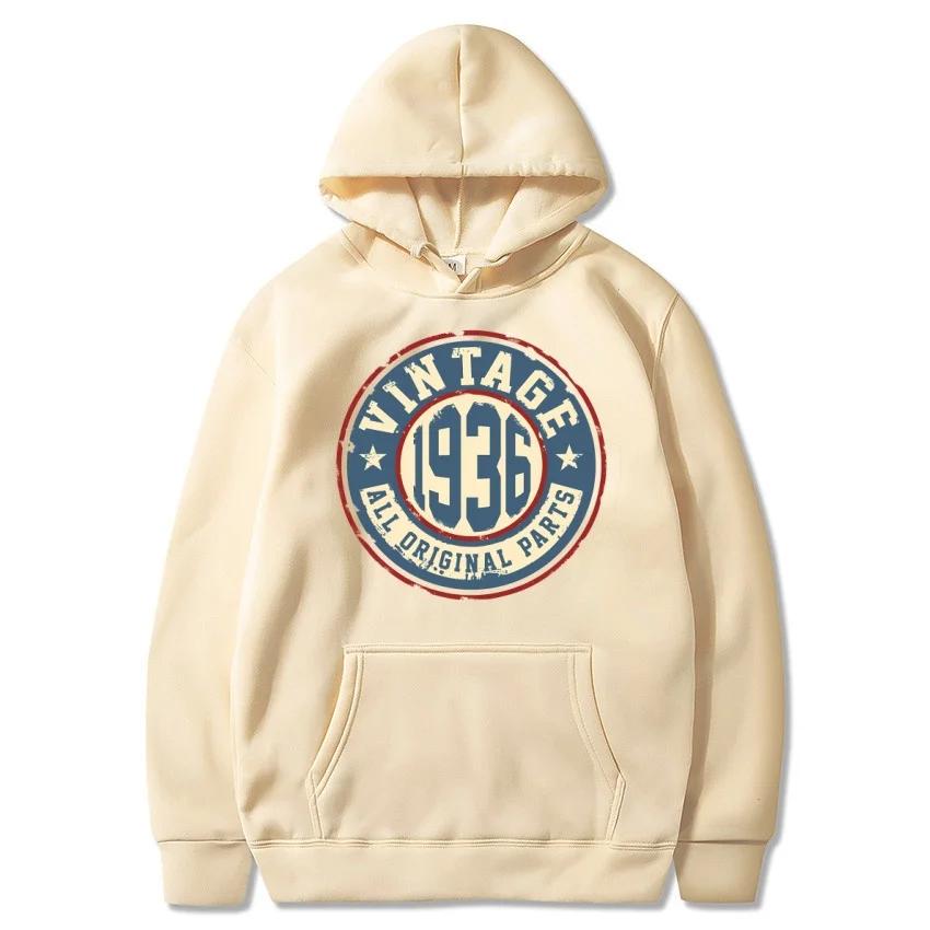 

New retro original hoodie casual fashion street pullover Harajuku college style daily long sleeved warm sports sweatshirt 3XL