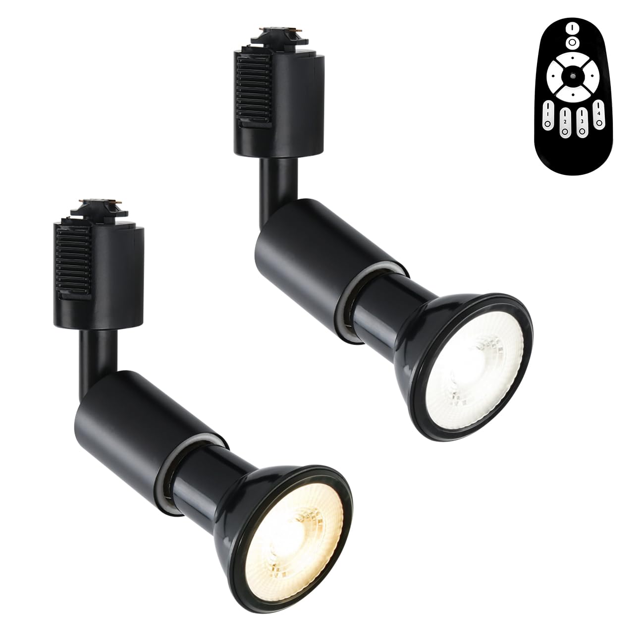 

ANWIO Spotlight, Duct Rail Lighting, Dimmable, Color-Adjustable, Remote Control Included, E26 Base, for Lighting Bars, Includes 6W LED Bulb, Warm