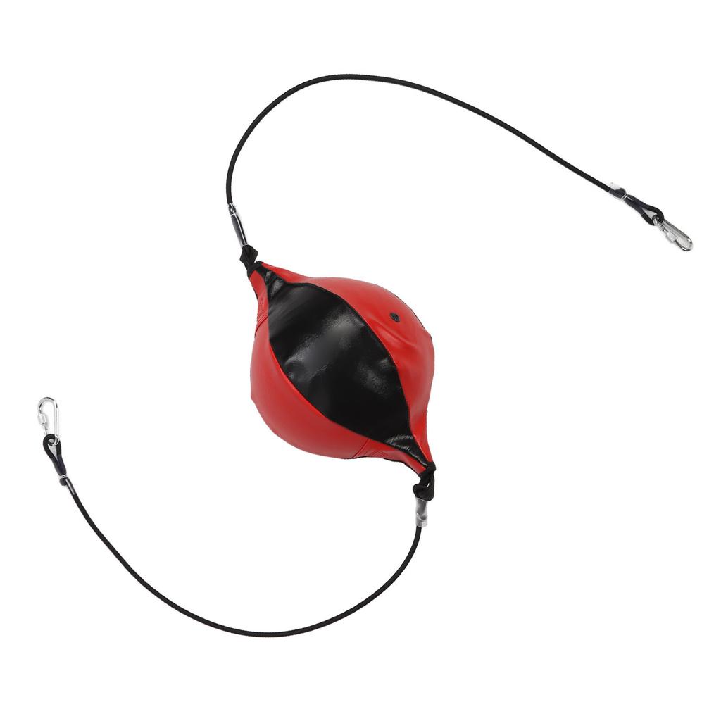 Double End Punching with Cord Inflator PU Leather Enhance Double End Speed Boxing Bag