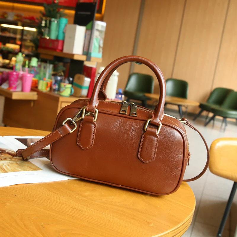 Top-layer Cowhide Crossbody Handbag for Women, Stylish 2025 New Model, Genuine Leather Casual Versatile Shoulder Bag for Women, Fashionable