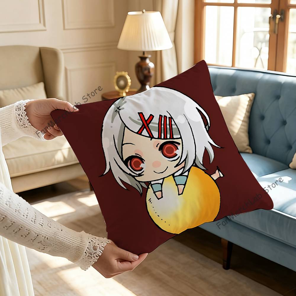 JJuuzou Anime SSuzuyaS Kissen Für Schlafzimmer Auto Café Raum und Wohnzimmer Sofa Dekorative Kissenhülle Hülle