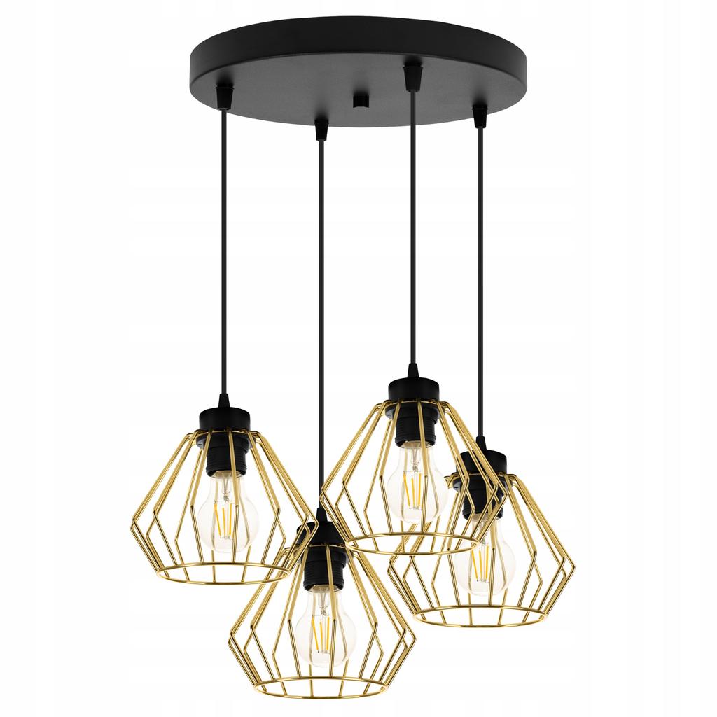 Ceiling Hanging Lamp Chandelier Gold Loft Druciak