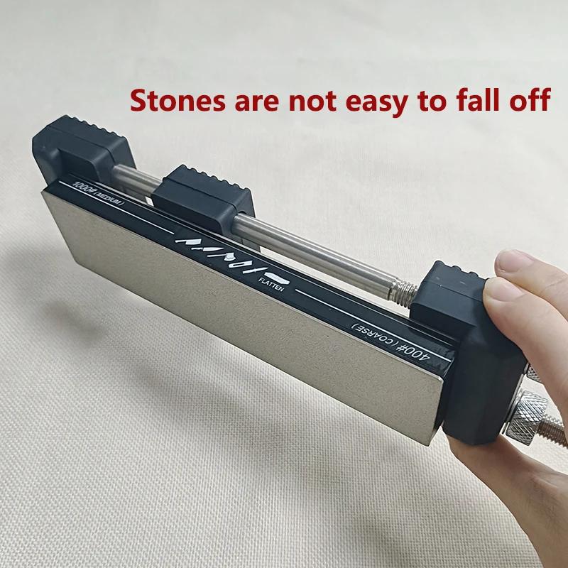 Professional Diamond Knife Sharpeners 400# & 1000# Sharpening Stone Woodwork Grinding System Whetstone Accessory Anti-slip Base