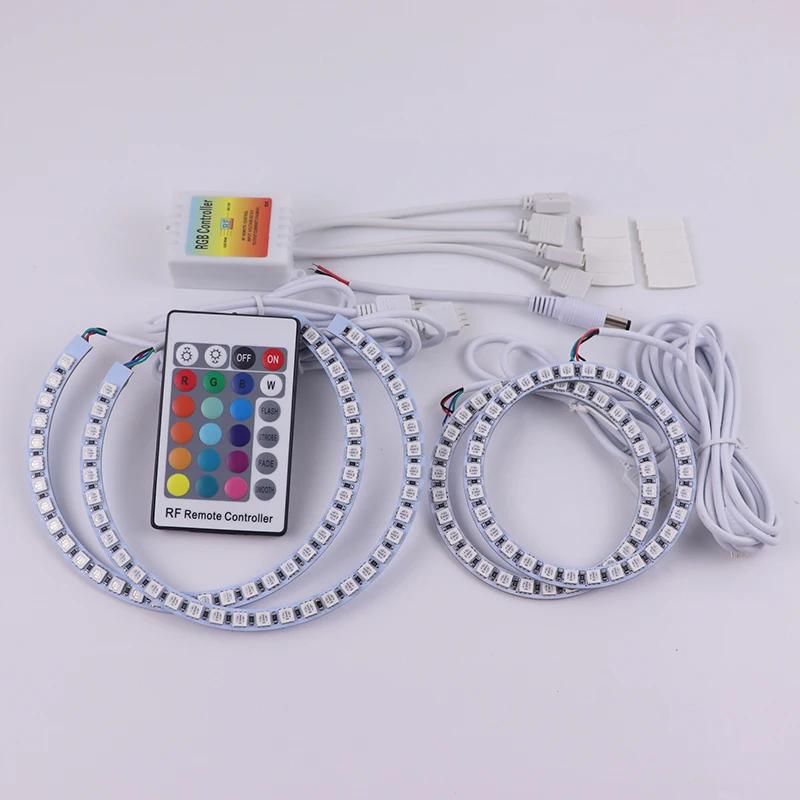 high quality DRL Angel Eyes LED RGB CCFL SMD headlight 4 ring set For BMW X5 e70 2007 2008 2009 2010 2011 2012 2013 accessories